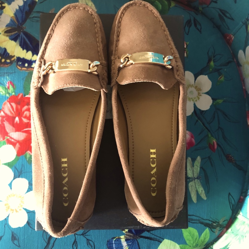 Coach suede loafers size 8.5